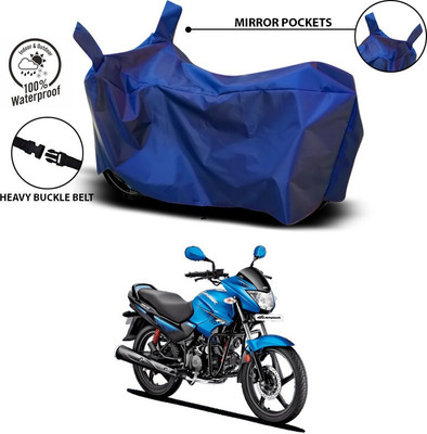ANTHUB Waterproof Two Wheeler Cover for Hero(Glamour Programmed FI, Blue)