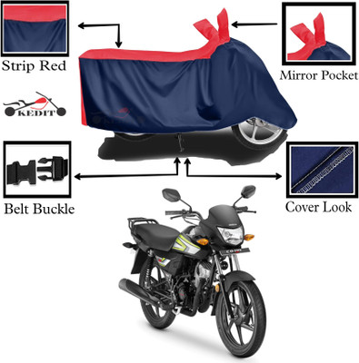 KEDIT Two Wheeler Cover for Universal For Bike(CD 110 Dream, Red, Blue)