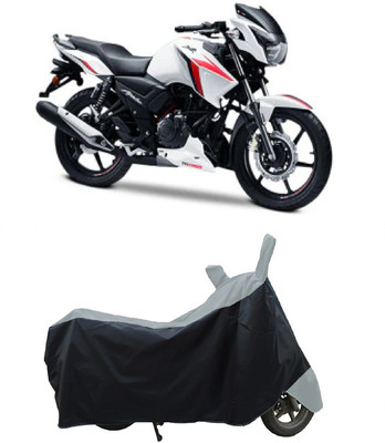 Coxtor Waterproof Two Wheeler Cover for TVS(Apache RTR 160, Grey)