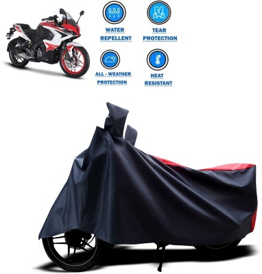 DeepShakshi AUTOMOTIVE Two Wheeler Cover for Bajaj(Pulsar RS 200, Red, Black)