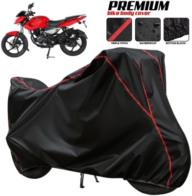 xodi Waterproof Two Wheeler Cover for Bajaj(Pulsar 135 LS DTS-i, Black, Red, Multicolor)