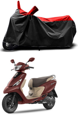 MMSSTAR Waterproof Two Wheeler Cover for TVS(Scooty Zest, Red)