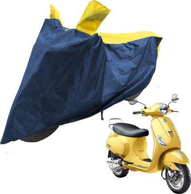 RiderShine Two Wheeler Cover for Piaggio(Vespa VXL 150, Blue, Yellow)