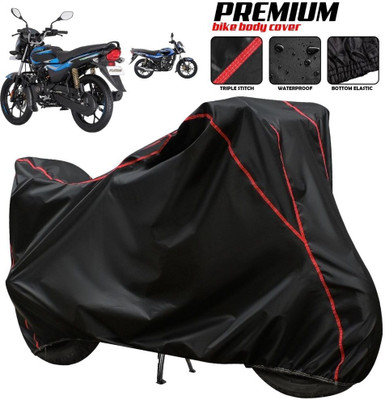xodi Waterproof Two Wheeler Cover for Bajaj(Platina 100 DTS-i, Black, Red, Multicolor)