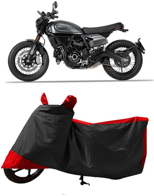 GROFATIK Two Wheeler Cover for Ducati(Scrambler Icon, Red)
