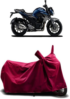 KEDIT Two Wheeler Cover for Yamaha(FZ25 BS6, Maroon)