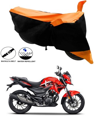 Ascension Two Wheeler Cover for Hero(Xtreme 200R, Black, Orange)