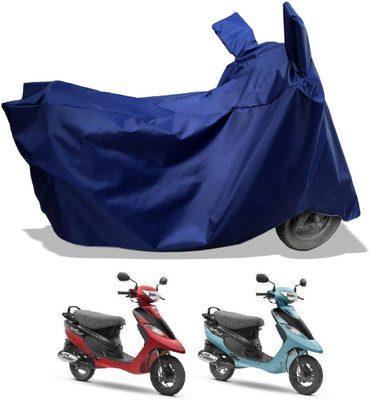 Amexride Two Wheeler Cover for TVS(Scooty Pep Plus, Blue)