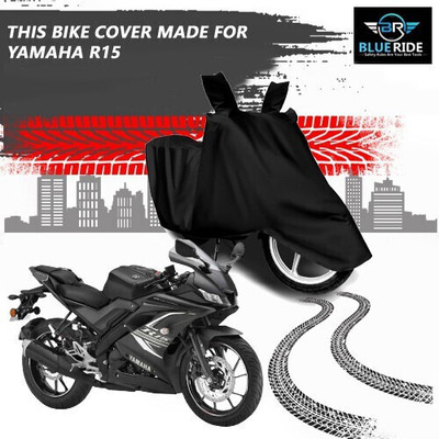 SK AUTO Waterproof Two Wheeler Cover for Yamaha(R15, Black)