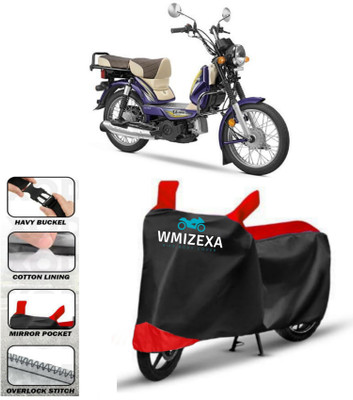WMIZEXA Two Wheeler Cover for TVS(XL 100 Comfort BS6, Red, Black)