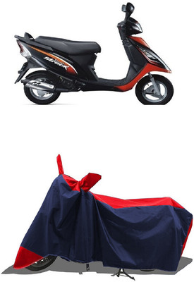 SUGASHRI Waterproof Two Wheeler Cover for TVS(Scooty Streak, Red, Blue)