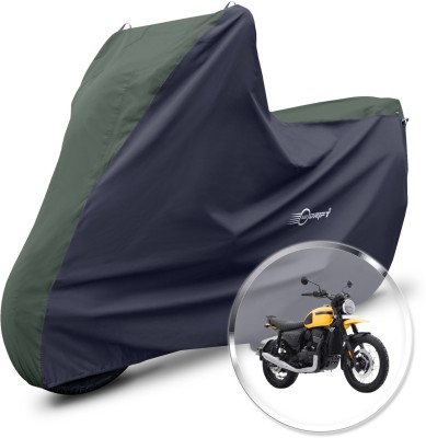 Neodrift Two Wheeler Cover for Yezdi(Scrambler, Green, Black)