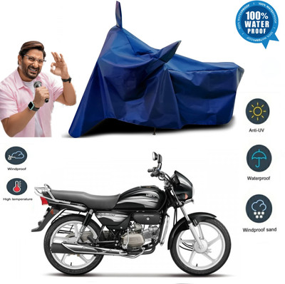 smwzxyu Waterproof Two Wheeler Cover for Hero(Splendor Plus, Blue)