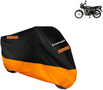 Horseyaart Waterproof Two Wheeler Cover for Bajaj(Platina 100, Orange)