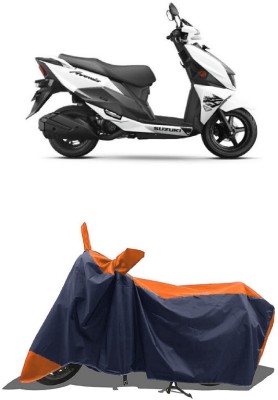 SUGASHRI Waterproof Two Wheeler Cover for Suzuki(Avenis 125, Orange, Blue)