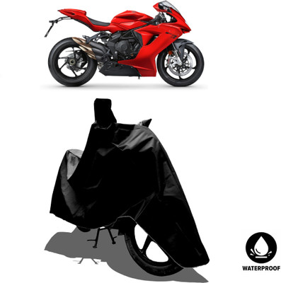 Amexride Waterproof Two Wheeler Cover for MV Agusta(F3, Black)