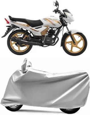 KD PRODUCTS Two Wheeler Cover for TVS(Star Sport, Silver)