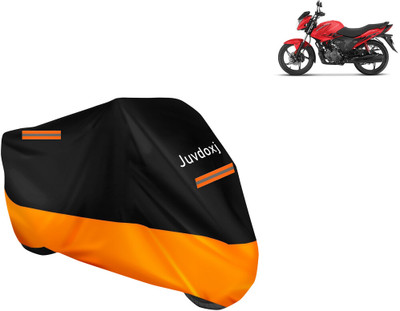 Juvdoxj Waterproof Two Wheeler Cover for Hero(Glamour Programmed FI BS6, Orange)