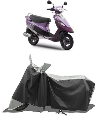 GROFATIK Two Wheeler Cover for TVS(Pep Plus, Grey)