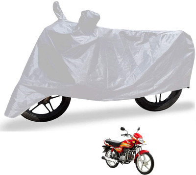 Auto Hub Waterproof Two Wheeler Cover for Hero(HF Deluxe, Silver)