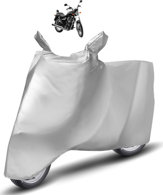 Caronix Two Wheeler Cover for Royal Enfield(Thunderbird, Silver)