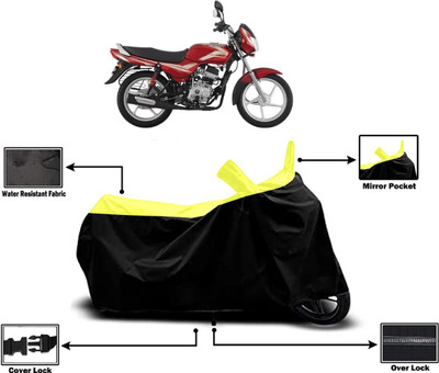 Amexride Two Wheeler Cover for Bajaj(CT100, Yellow)