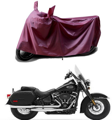 THE REAL ARV Waterproof Two Wheeler Cover for Harley Davidson(Heritage Softail Classic, Maroon)
