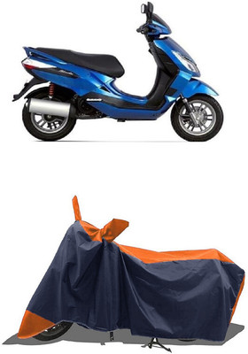 SUGASHRI Waterproof Two Wheeler Cover for Bajaj(Blade 125, Orange, Blue)