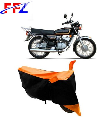 FFZ Waterproof Two Wheeler Cover for Yamaha(RX135, Black, Orange)