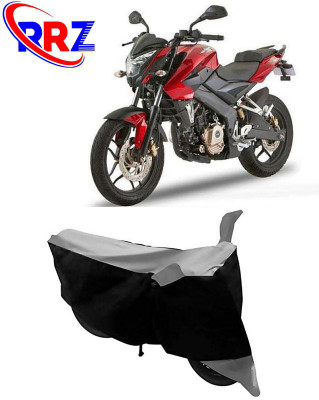 RRZ Waterproof Two Wheeler Cover for Bajaj(Pulsar 200 NS DTS-i, Black, Grey)