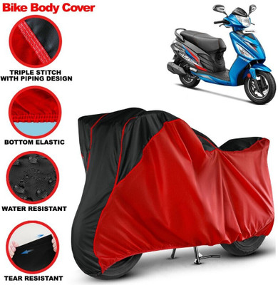 Grizzly Two Wheeler Cover for Hero(Maestro Edge, Black, Red)