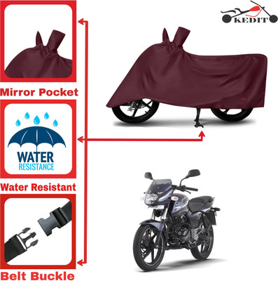 KEDIT Two Wheeler Cover for Bajaj(Pulsar 180, Maroon)