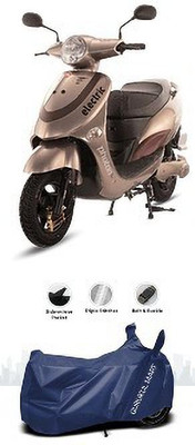gurukul mart Waterproof Two Wheeler Cover for Hero Electric(Electric Optima, Black)