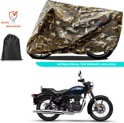 PAGORA Waterproof Two Wheeler Cover for Royal Enfield(Bullet Electra Twinspark, Yellow)