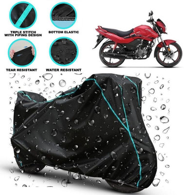MISSION COLLECTION Two Wheeler Cover for Hero(Passion Xpro, Black, Blue)