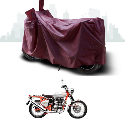 ANTHUB Waterproof Two Wheeler Cover for Royal Enfield(Bullet Trials 350, Maroon)