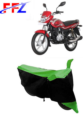 FFZ Two Wheeler Cover for Bajaj(Platina 125, Black, Green)