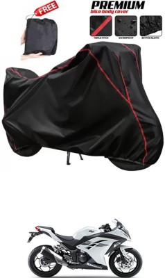 DeepShakshi AUTOMOTIVE Two Wheeler Cover for Kawasaki(Ninja 300, Black)