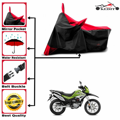 KEDIT Two Wheeler Cover for Hero(Impulse, Red, Black)