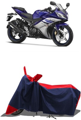 SUGASHRI Waterproof Two Wheeler Cover for Yamaha(YZF R15 Ver 2.0, Red, Blue)