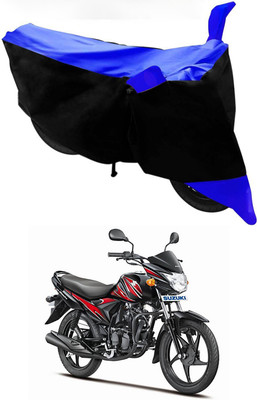 MMSSTAR Waterproof Two Wheeler Cover for Suzuki(Hayate, Blue, Black)