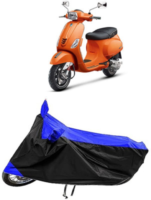 MMSSTAR Two Wheeler Cover for Vespa(Notte 125 BS6, Blue, Black)
