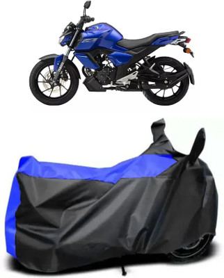 PEDALUP Waterproof Two Wheeler Cover for Yamaha, Universal For Bike(YZF R1, Blue, Black)