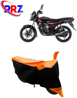RRZ Waterproof Two Wheeler Cover for Bajaj(Platina 110 H-Gear, Black, Orange)