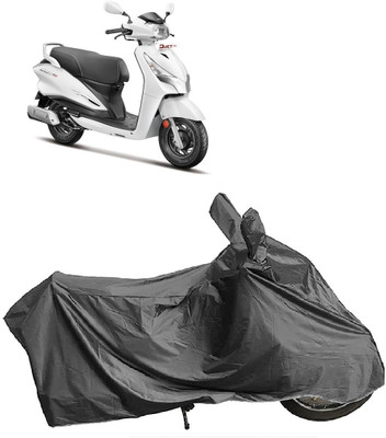 DIGGU Two Wheeler Cover for Hero(Duet 125 CC BS6, Grey)