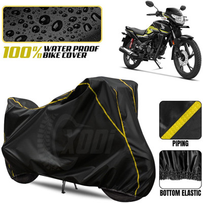 xodi Waterproof Two Wheeler Cover for Honda(SP125, Black, Yellow)