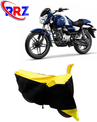 RRZ Waterproof Two Wheeler Cover for Bajaj(V15, Black, Yellow)