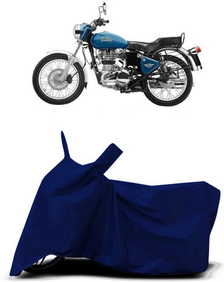 VESMEI Two Wheeler Cover for Royal Enfield(Electra Delux, Blue)
