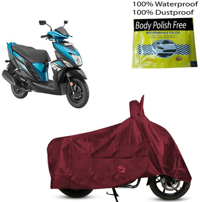 EGAL Waterproof Two Wheeler Cover for Yamaha(Cygnus Ray ZR BS6, Maroon)