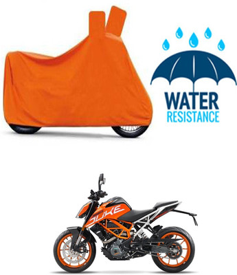 DeepShakshi AUTOMOTIVE Waterproof Two Wheeler Cover for KTM(Orange)